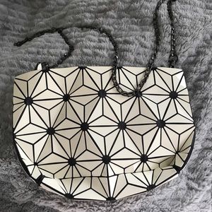 Black and white purse